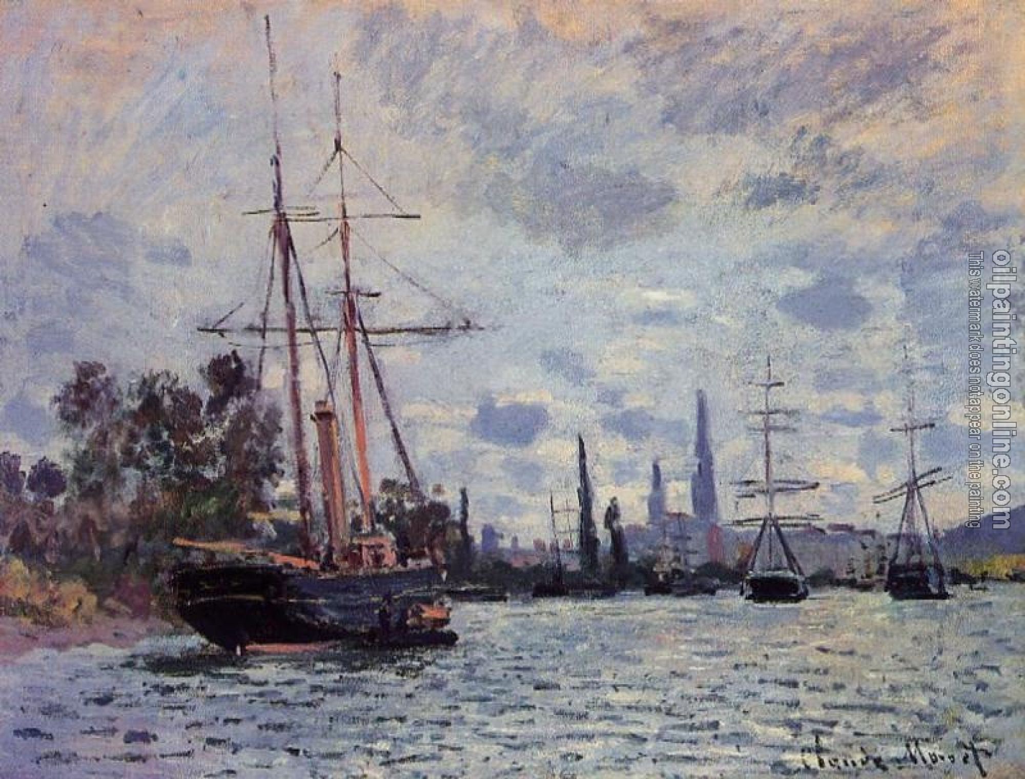 Monet, Claude Oscar - The Seine at Rouen